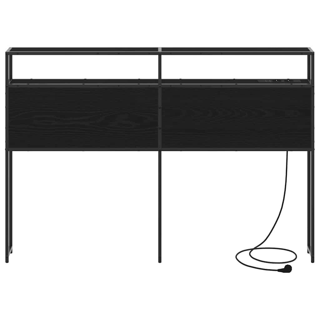 Tête de lit de rangement Chêne noir 135 cm Bois d'ingénierie - XIOS
