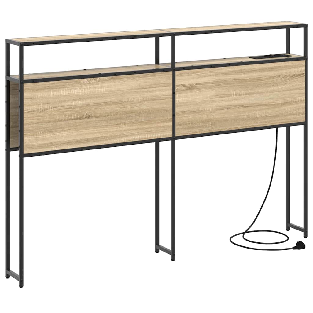 Tête de lit de rangement Chêne sonoma 135 cm Bois d'ingénierie - XIOS