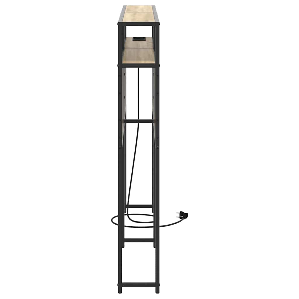 Tête de lit de rangement Chêne sonoma 135 cm Bois d'ingénierie - XIOS