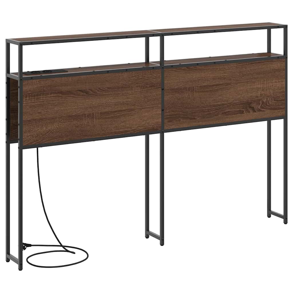 Tête de lit de rangement Chêne marron 135 cm Bois d'ingénierie - XIOS