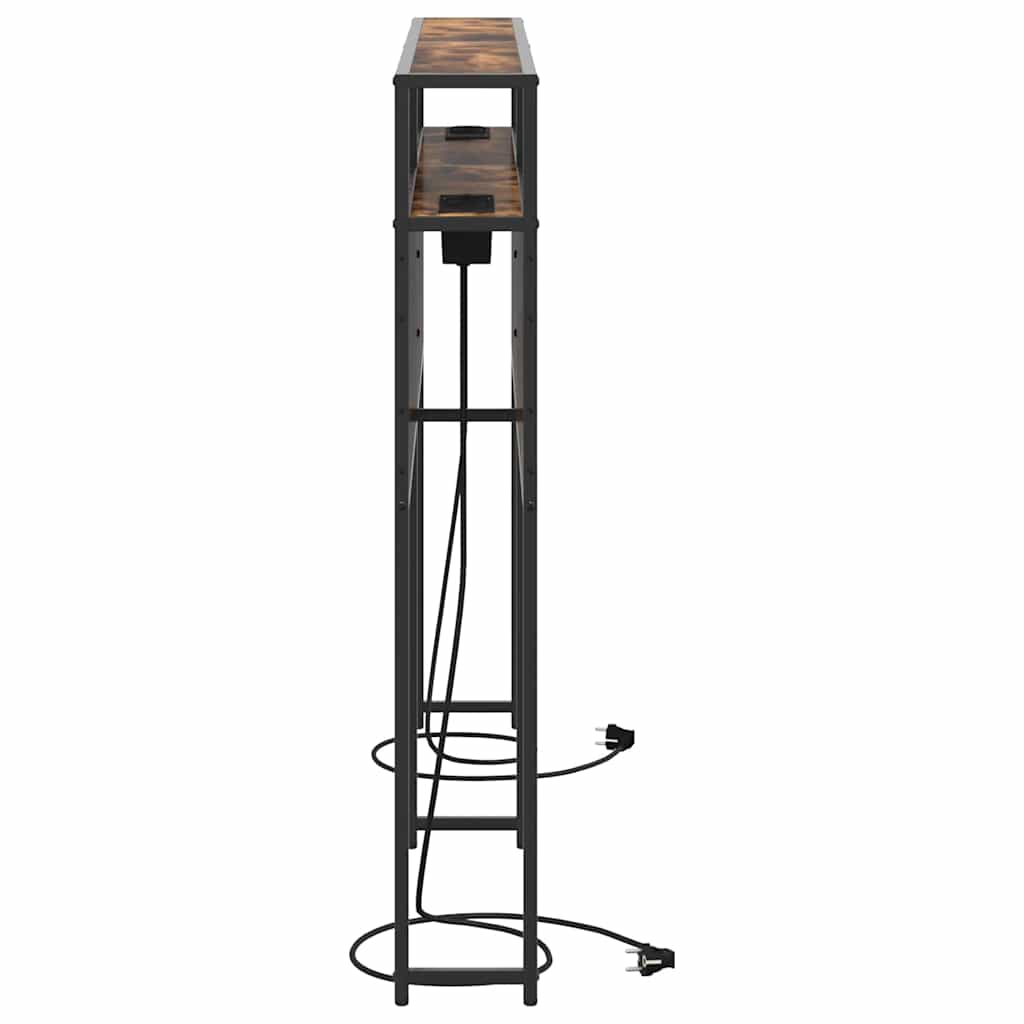 Tête de lit de rangement Chêne fumé 140 cm Bois d'ingénierie - XIOS
