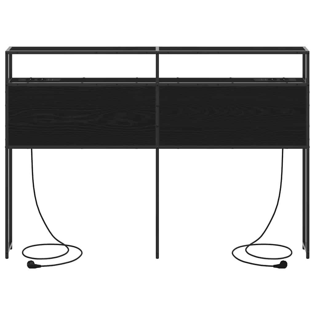 Tête de lit de rangement Chêne noir 150 cm Bois d'ingénierie - XIOS