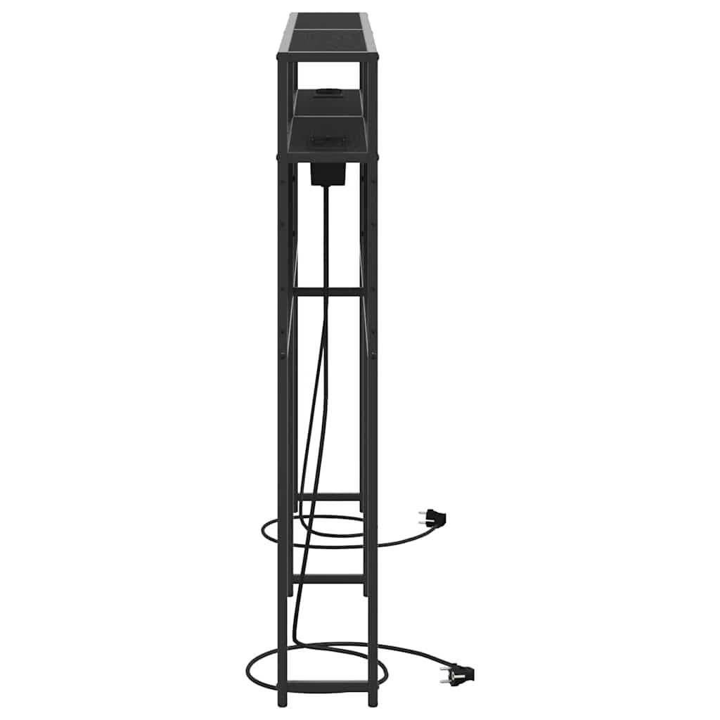 Tête de lit de rangement Chêne noir 150 cm Bois d'ingénierie - XIOS