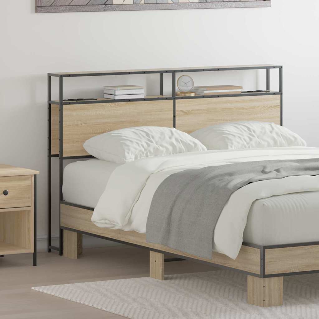 Tête de lit de rangement Chêne sonoma 150 cm Bois d'ingénierie - XIOS