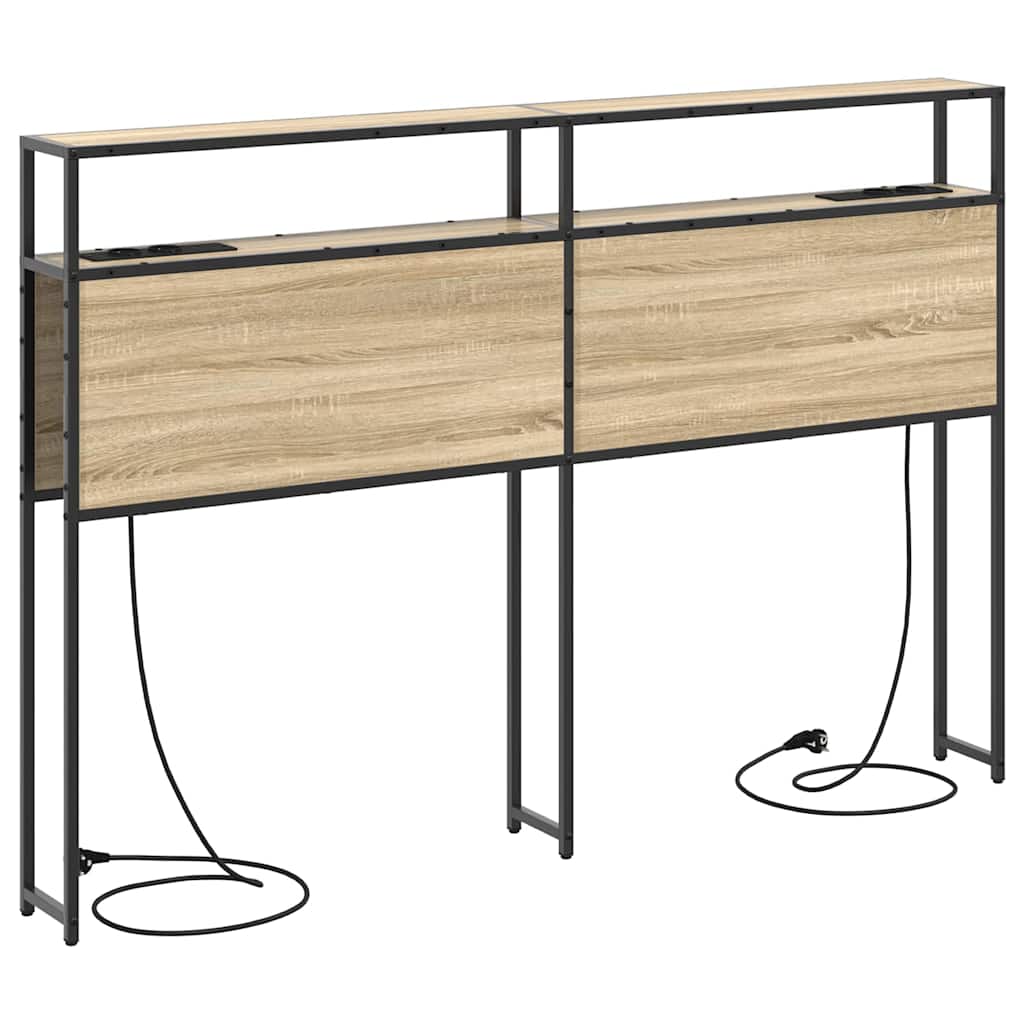 Tête de lit de rangement Chêne sonoma 160 cm Bois d'ingénierie - XIOS