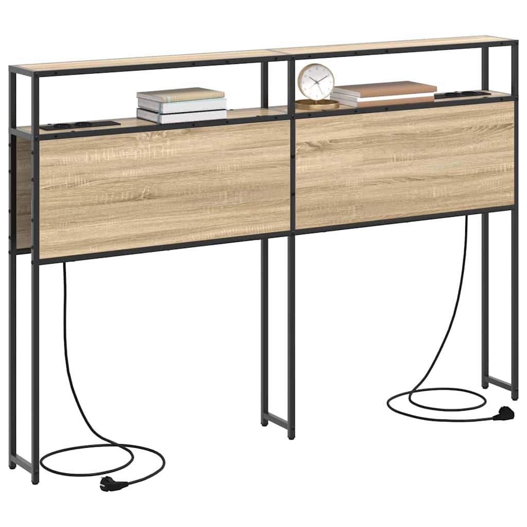 Tête de lit de rangement Chêne sonoma 160 cm Bois d'ingénierie - XIOS