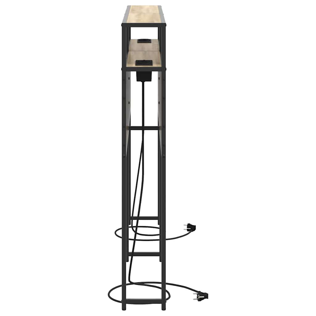 Tête de lit de rangement Chêne sonoma 160 cm Bois d'ingénierie - XIOS