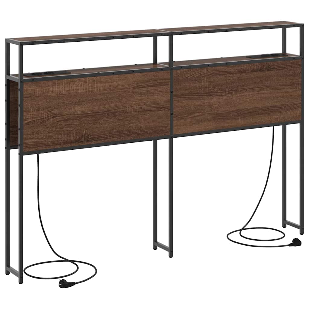 Tête de lit de rangement Chêne marron 160 cm Bois d'ingénierie - XIOS