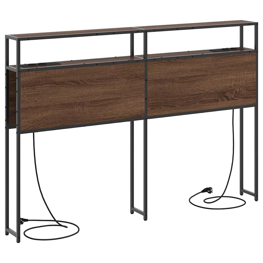 Tête de lit de rangement Chêne marron 160 cm Bois d'ingénierie - XIOS
