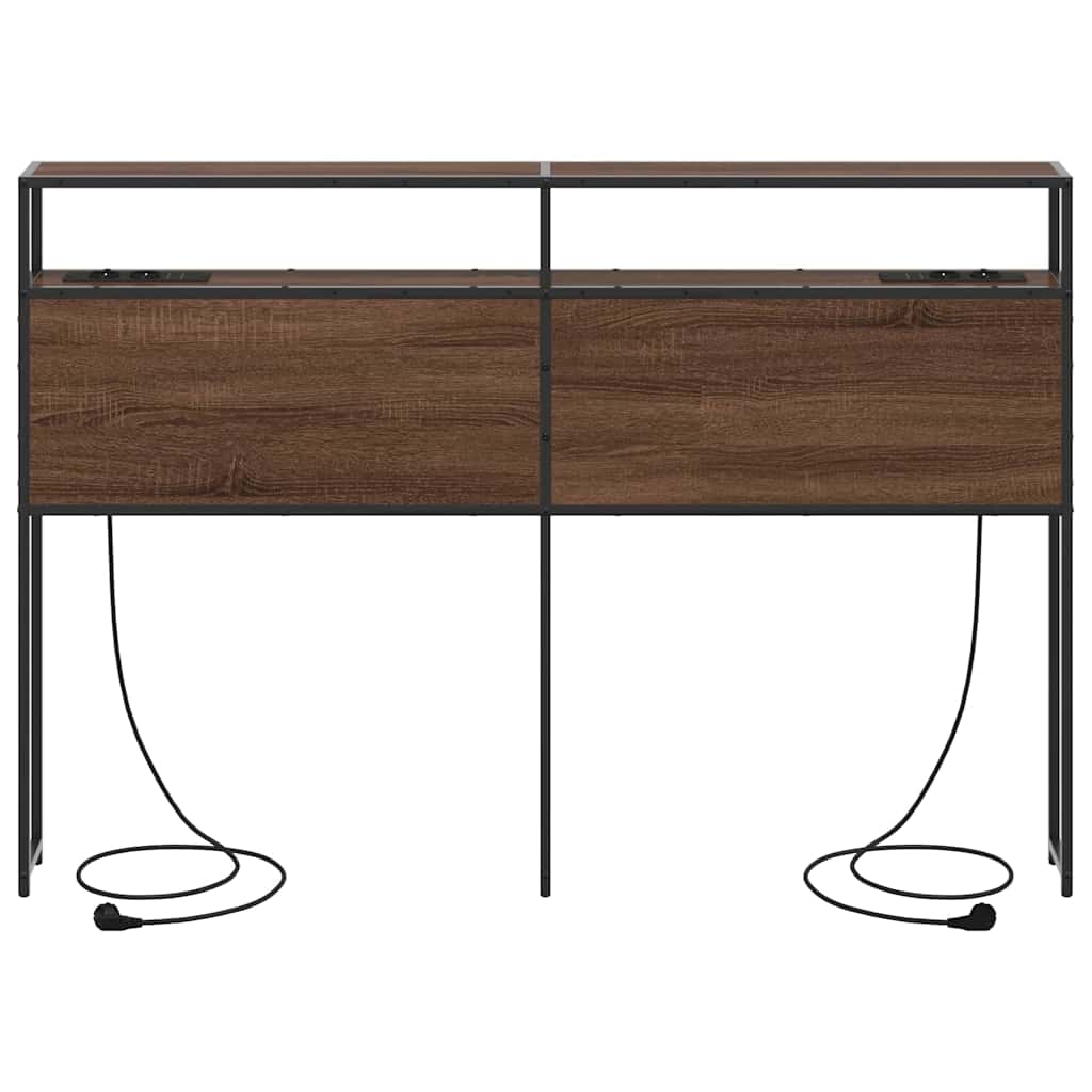 Tête de lit de rangement Chêne marron 160 cm Bois d'ingénierie - XIOS