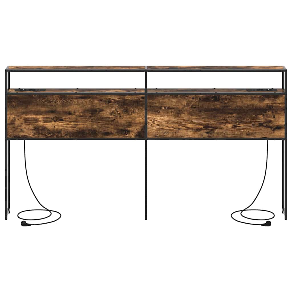 Tête de lit de rangement Chêne fumé 180 cm Bois d'ingénierie - XIOS
