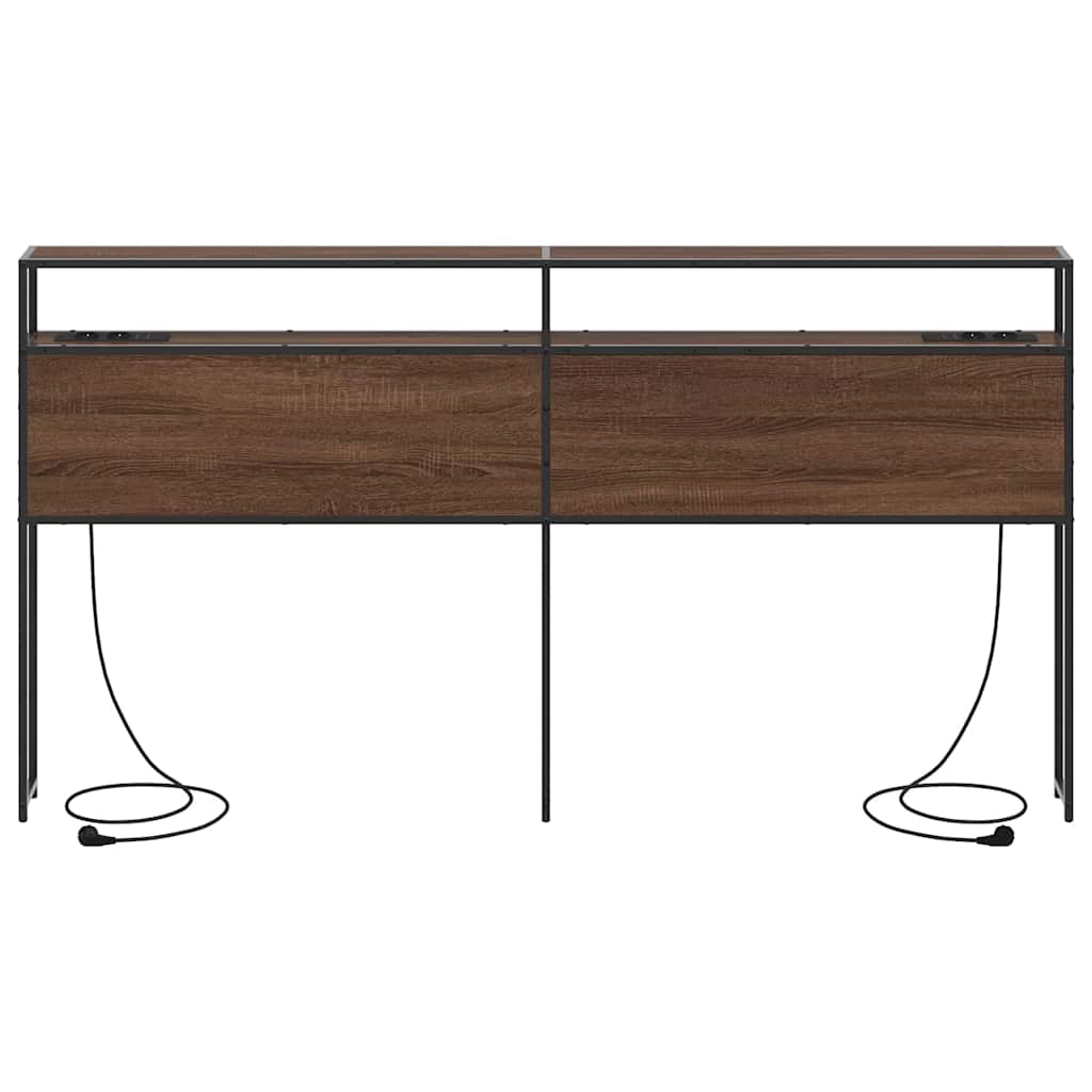 Tête de lit de rangement Chêne marron 180 cm Bois d'ingénierie - XIOS
