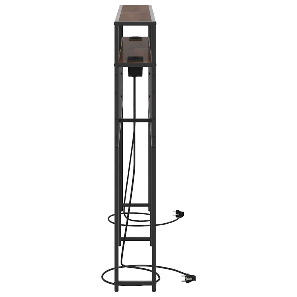 Tête de lit de rangement Chêne marron 180 cm Bois d'ingénierie - XIOS