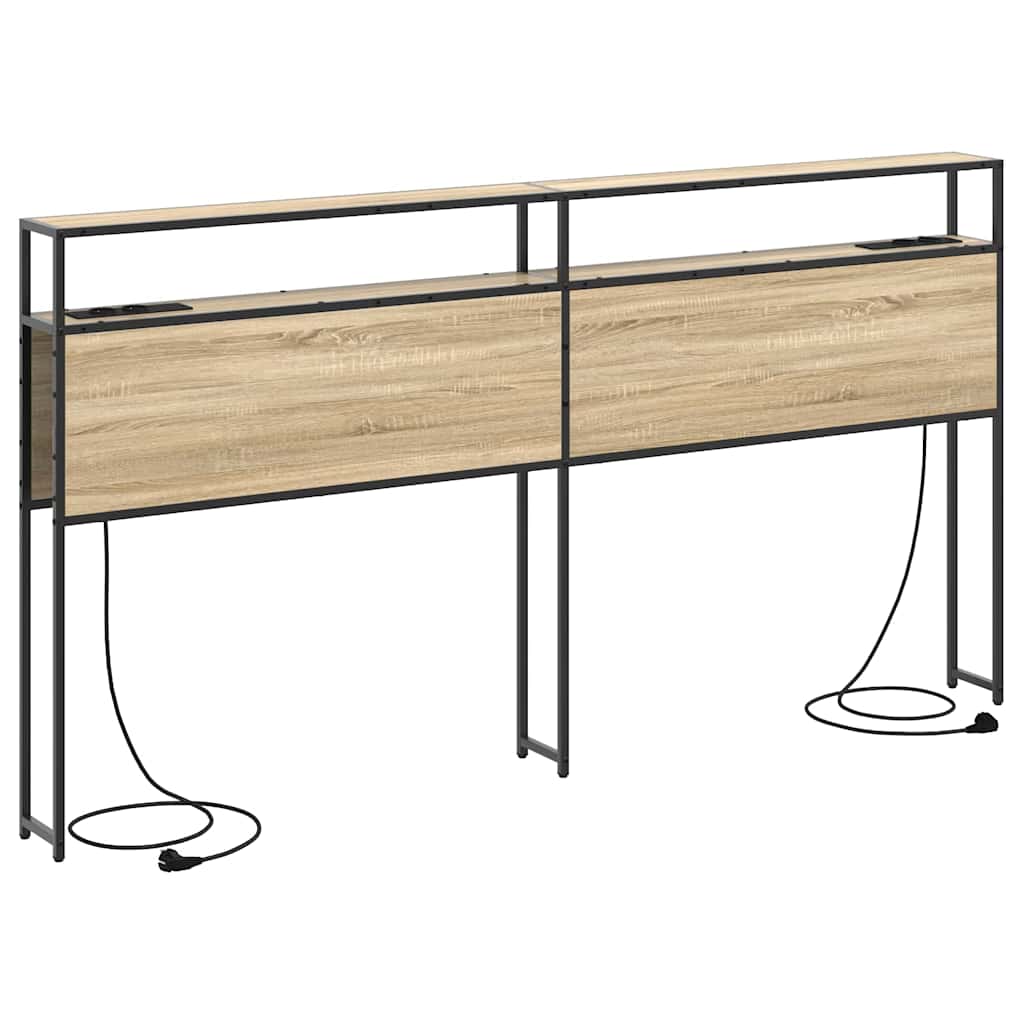 Tête de lit de rangement Chêne sonoma 200 cm Bois d'ingénierie - XIOS
