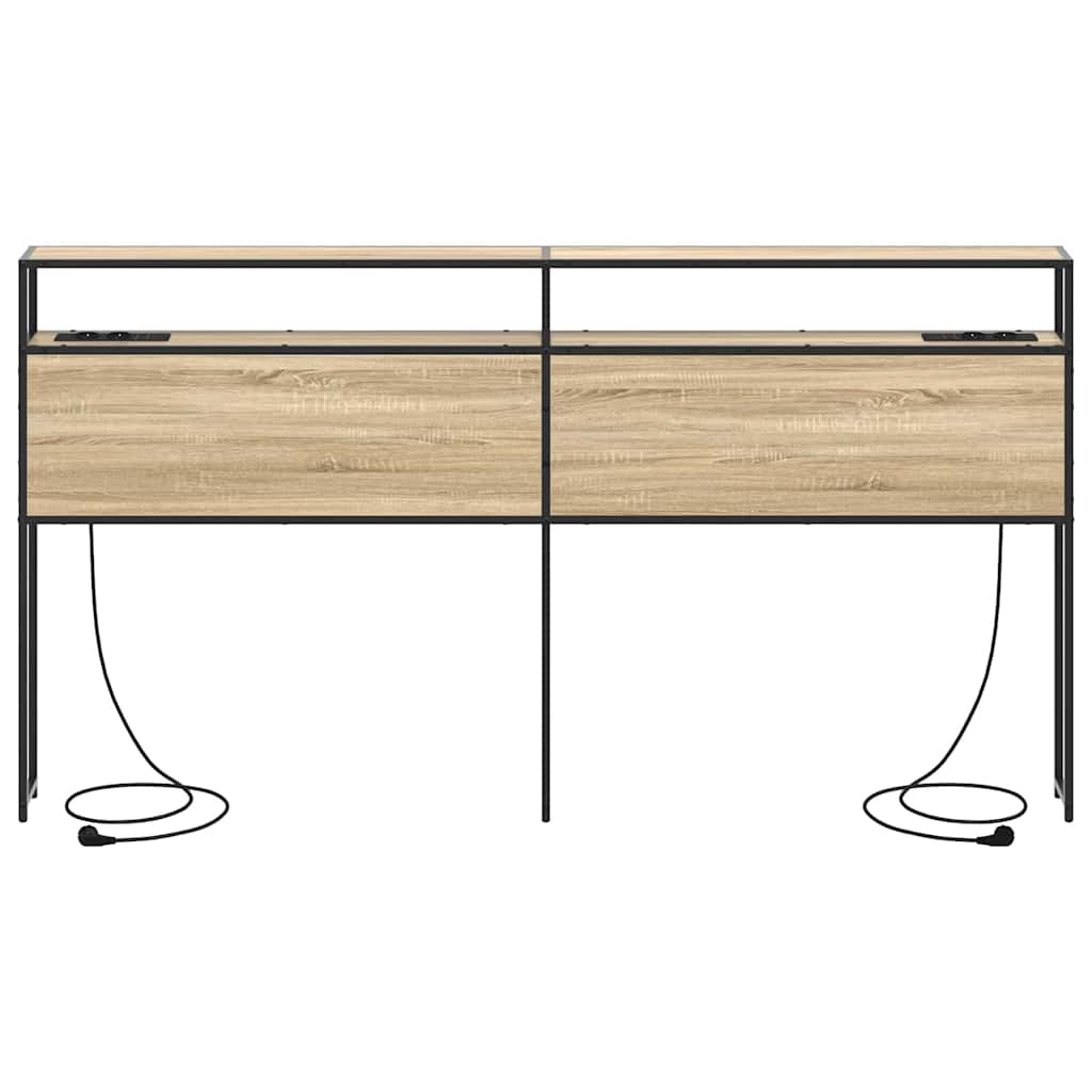 Tête de lit de rangement Chêne sonoma 200 cm Bois d'ingénierie - XIOS