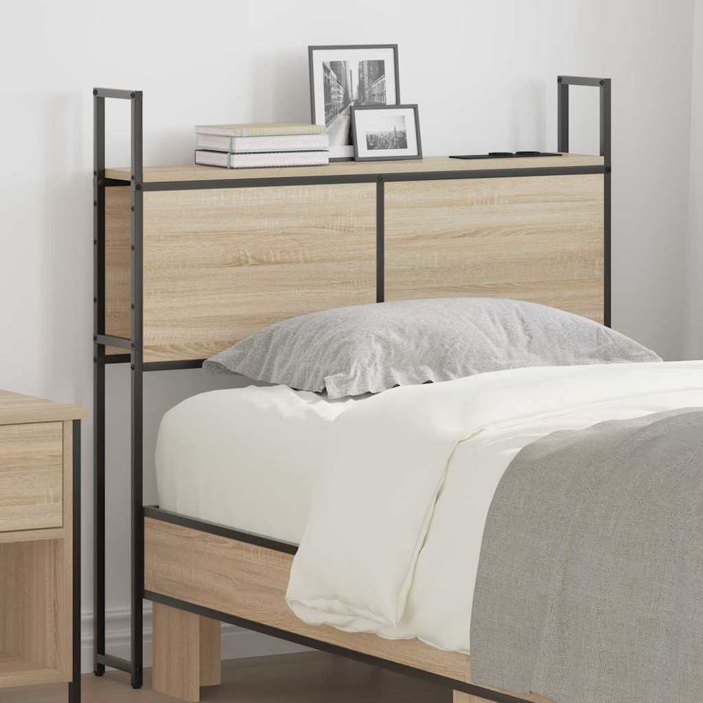Headboard de Rangement avec Station de Charge Chêne sonoma - XIOS