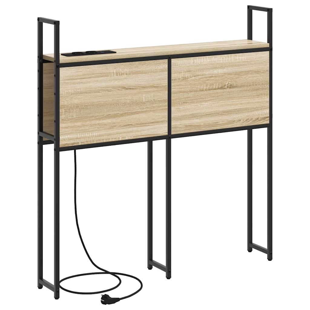 Headboard de Rangement avec Station de Charge Chêne sonoma - XIOS