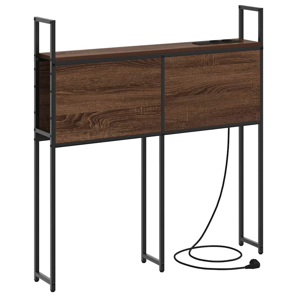 Headboard de Rangement avec Station de Charge Chêne marron - XIOS