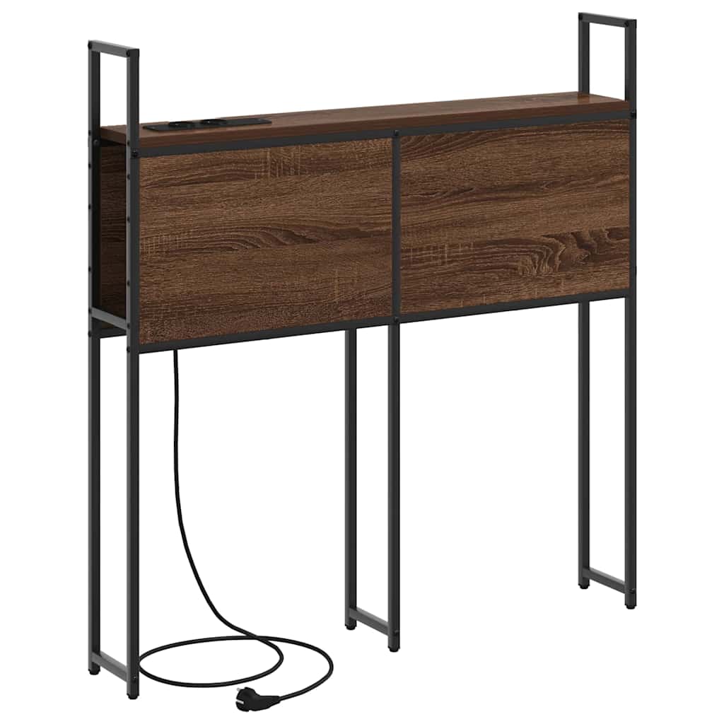 Headboard de Rangement avec Station de Charge Chêne marron - XIOS