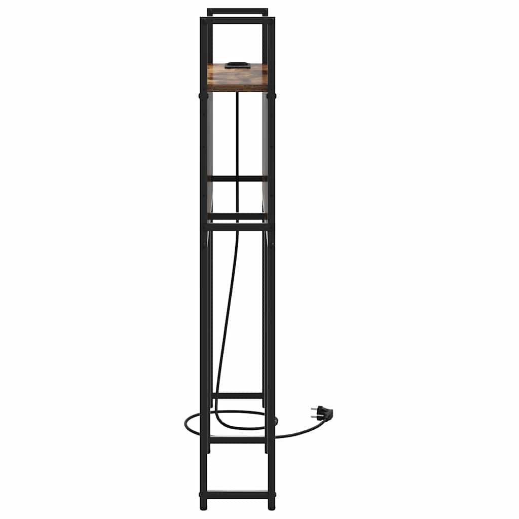 Headboard de Rangement avec Station de Charge Chêne fumé 80 cm - XIOS