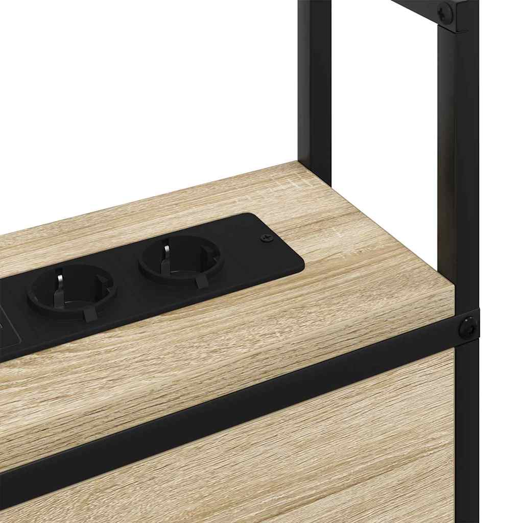 Headboard de Rangement avec Station de Charge Chêne sonoma - XIOS