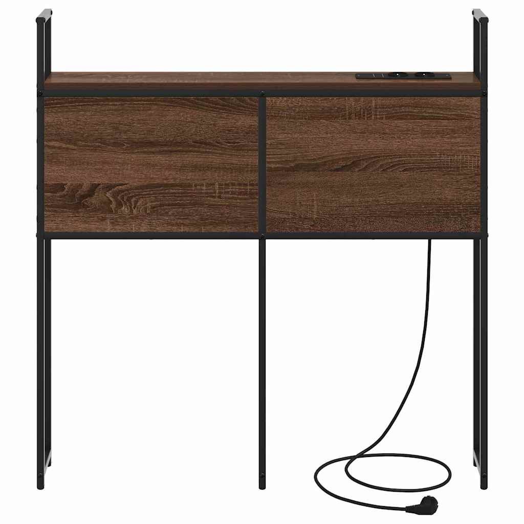 Headboard de Rangement avec Station de Charge Chêne marron - XIOS
