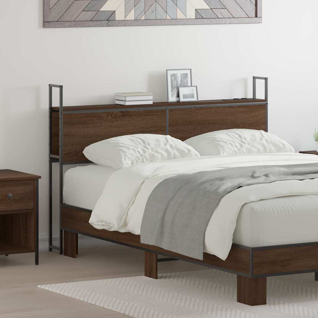 Headboard de Rangement avec Station de Charge Chêne marron - XIOS