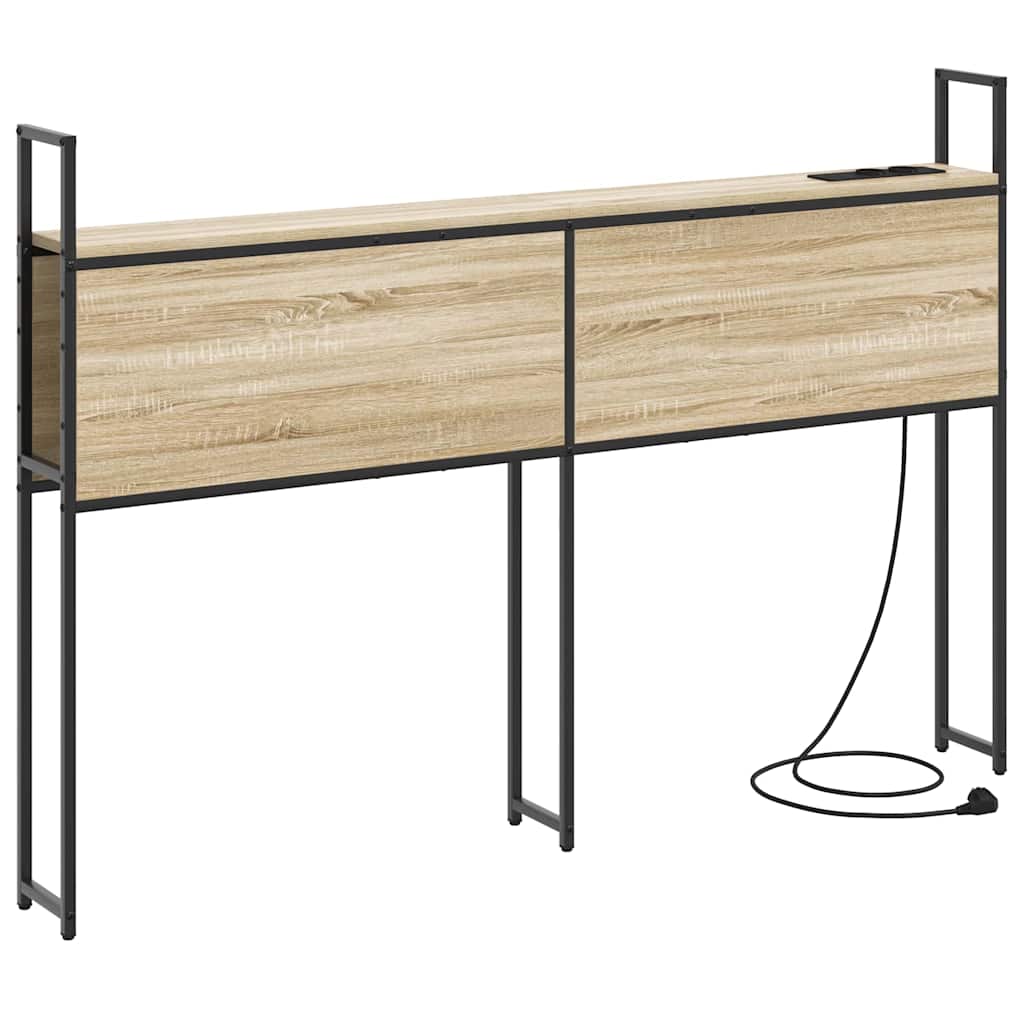 Headboard de Rangement avec Station de Charge Chêne sonoma - XIOS
