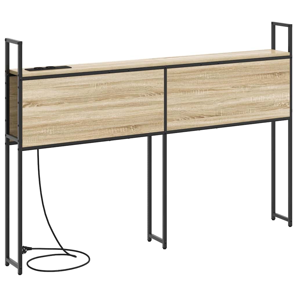 Headboard de Rangement avec Station de Charge Chêne sonoma - XIOS