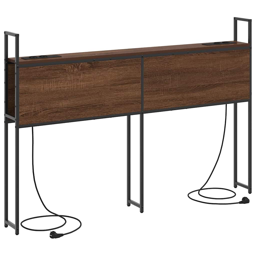 Headboard de Rangement avec Station de Charge Chêne marron - XIOS