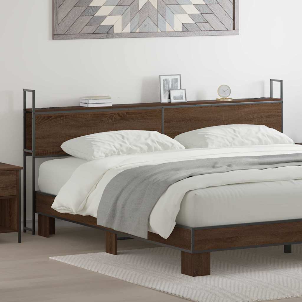 Headboard de Rangement avec Station de Charge Chêne marron - XIOS