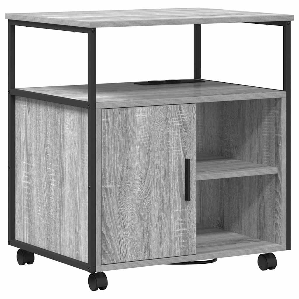 Cabinet de Bureau Sonoma gris 61 x 46 x 67 cm Bois d'ingénierie