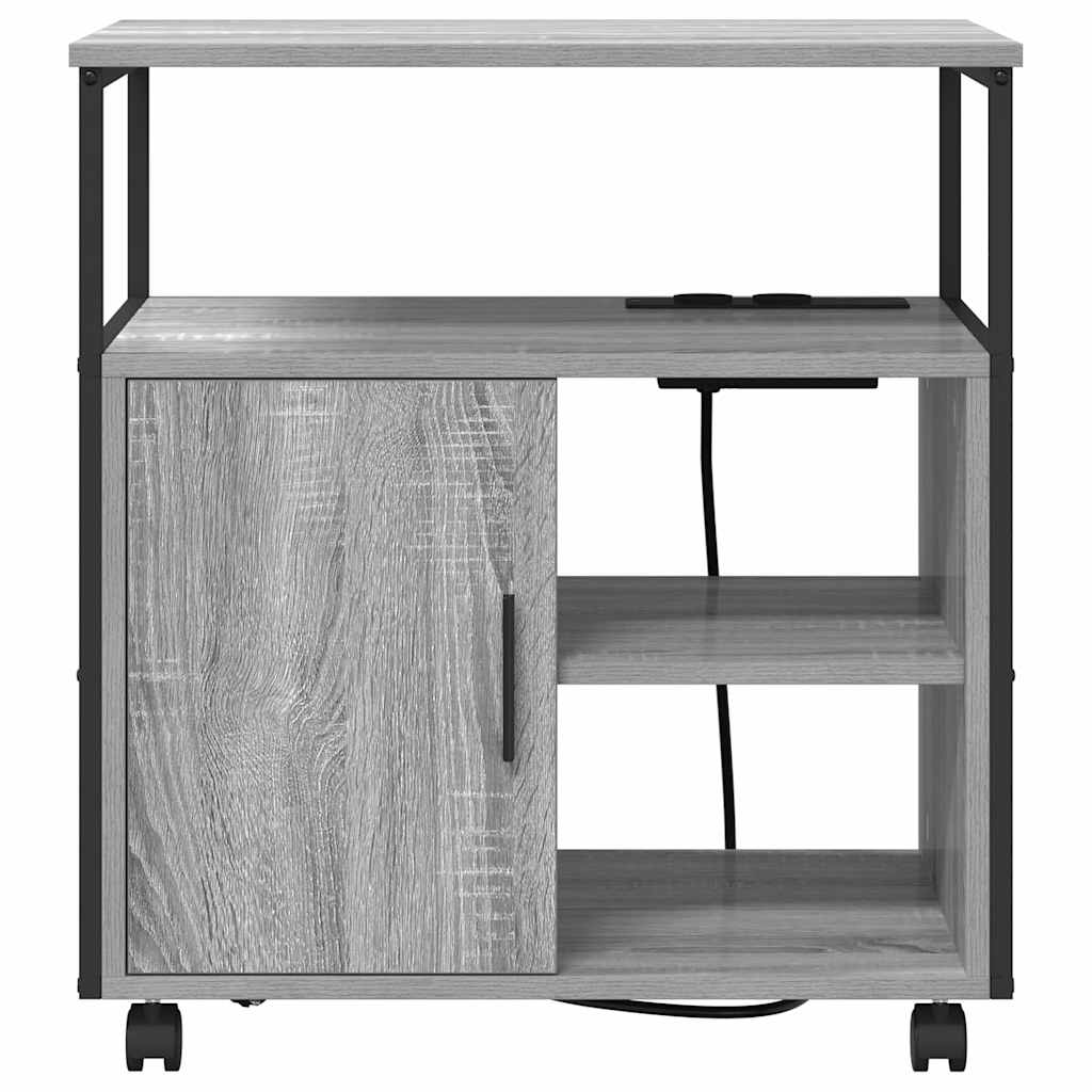 Cabinet de Bureau Sonoma gris 61 x 46 x 67 cm Bois d'ingénierie