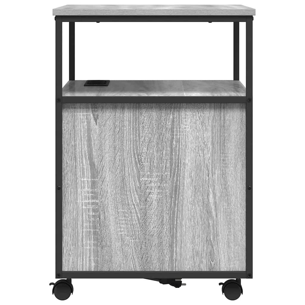 Cabinet de Bureau Sonoma gris 61 x 46 x 67 cm Bois d'ingénierie