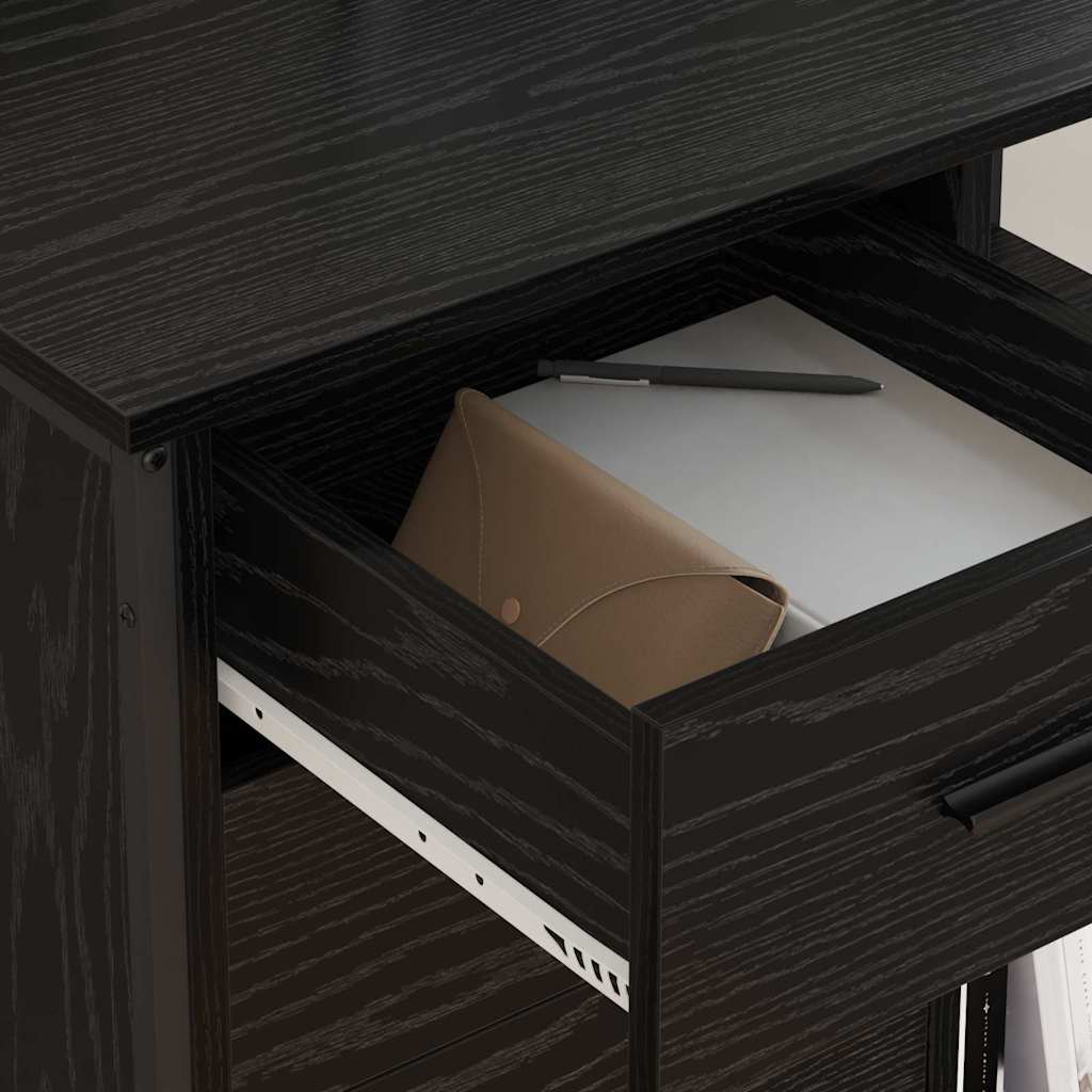 Cabinet de Bureau Chêne noir 76 x 41 x 72 cm Bois d'ingénierie