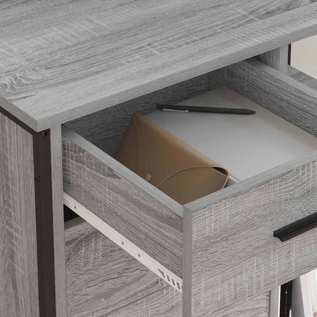 Cabinet de Bureau Sonoma gris 76 x 41 x 72 cm Bois d'ingénierie - XIOS