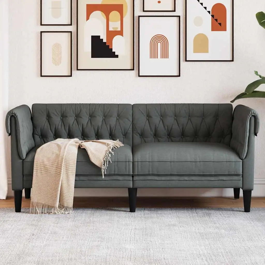 Canapé Gris foncé 182,5 x 74,5 x 74,5 cm Polyester - XIOS