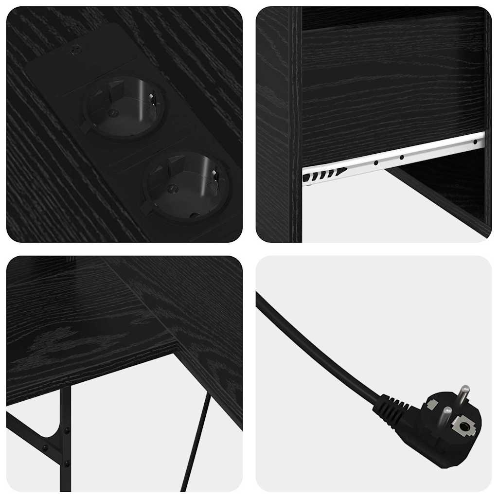 Bureau Chêne noir 182 x 101 x 87.5 cm Bois d'ingénierie - XIOS