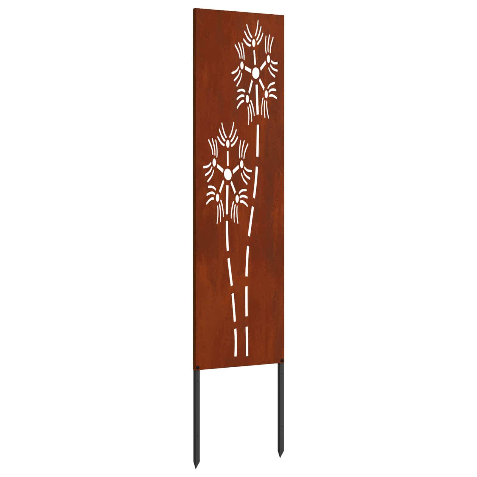 Écran de confidentialité de jardin Fretwork Rouillé 32 x 140 cm