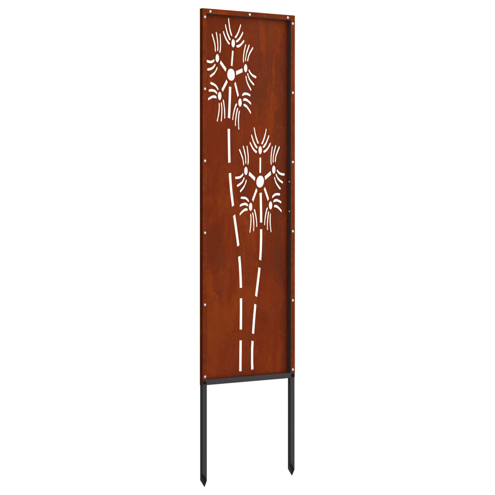Écran de confidentialité de jardin Fretwork Rouillé 32 x 140 cm