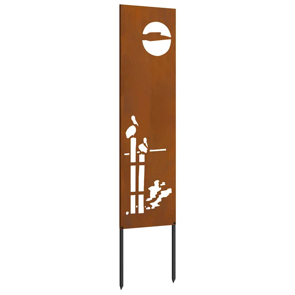 Panneau décoratif de jardin Autre Rouillé 32 x 140 cm - XIOS