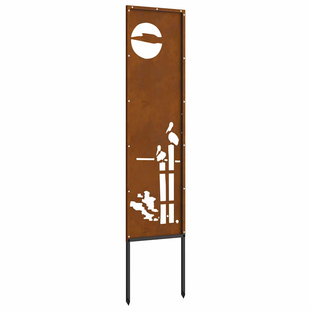 Panneau décoratif de jardin Autre Rouillé 32 x 140 cm - XIOS