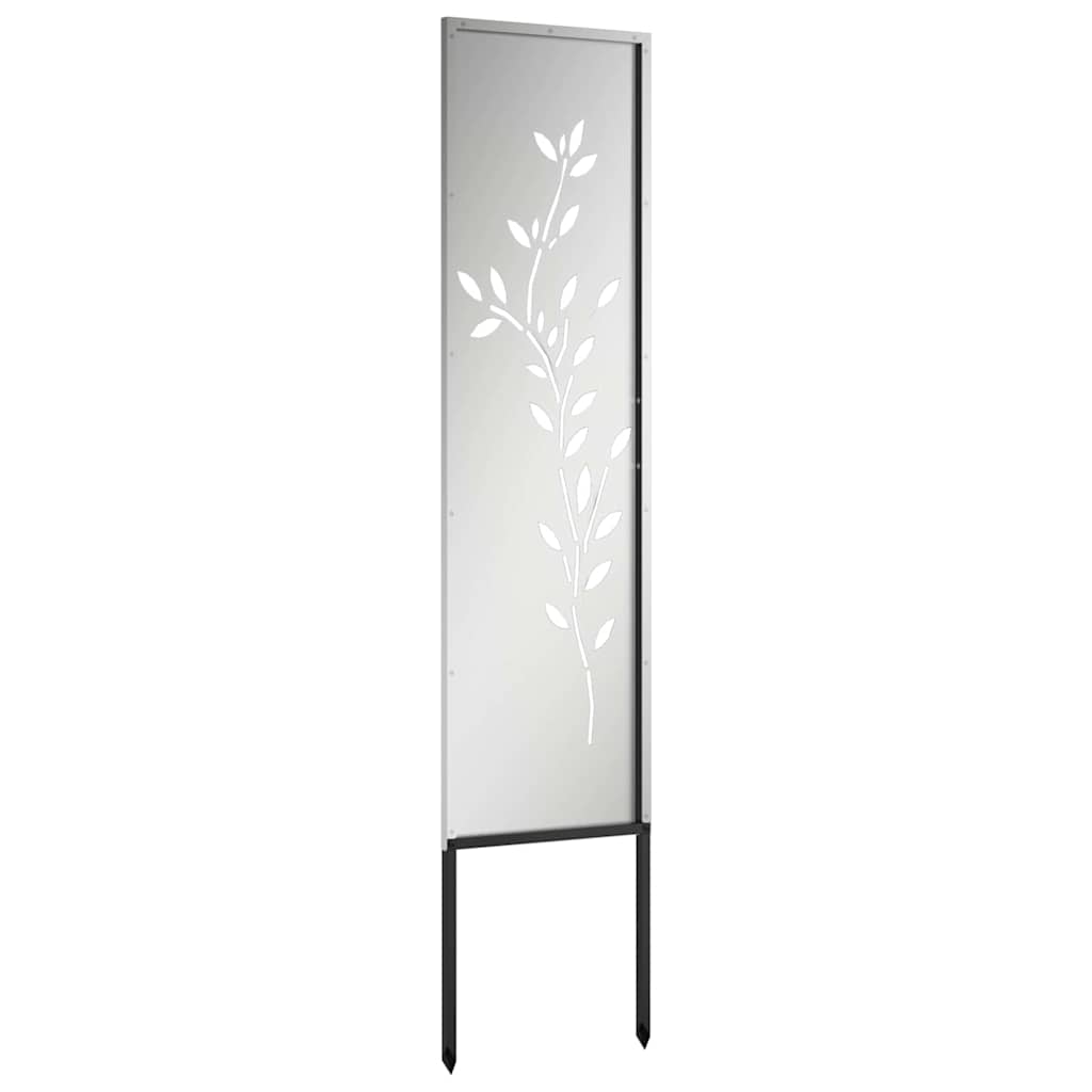 Panneau décoratif de jardin Argent 32 x 140 cm Acier galvanisé - XIOS