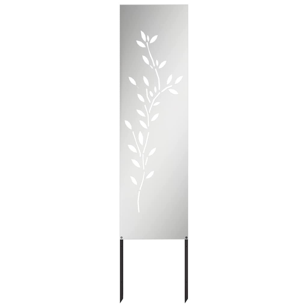Panneau décoratif de jardin Argent 32 x 140 cm Acier galvanisé - XIOS