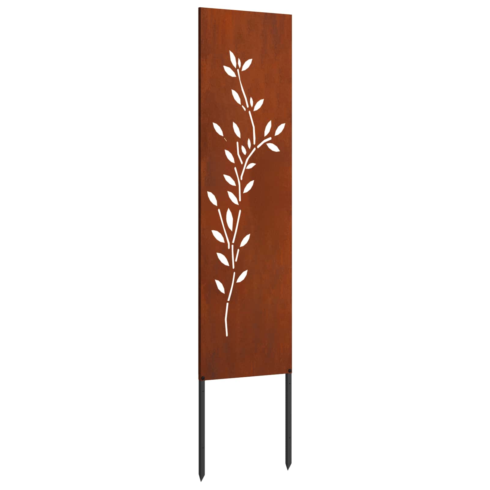 Écran de confidentialité de jardin Floral Rouillé 32 x 140 cm