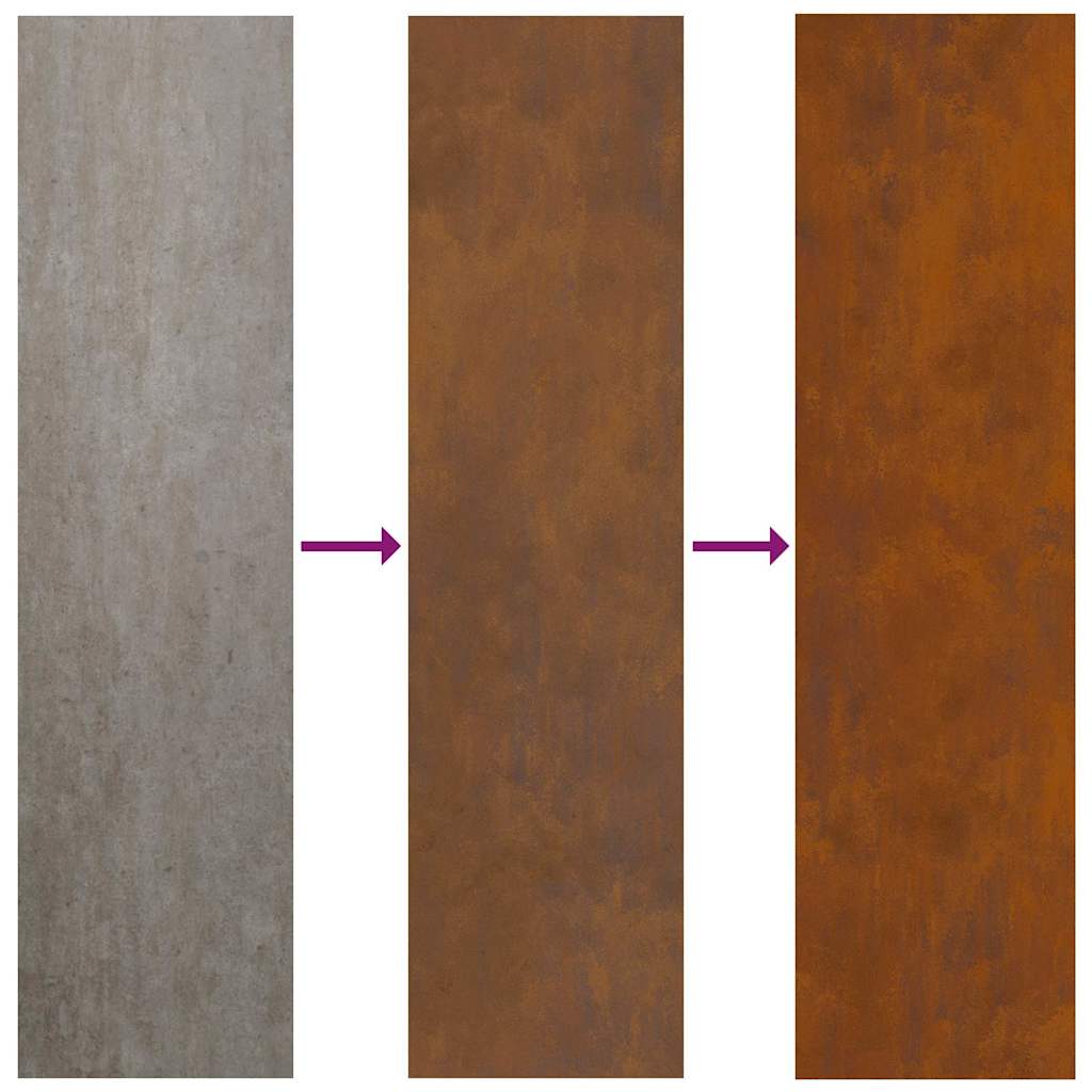 Panneau décoratif de jardin Rouillé 32 x 140 cm - XIOS