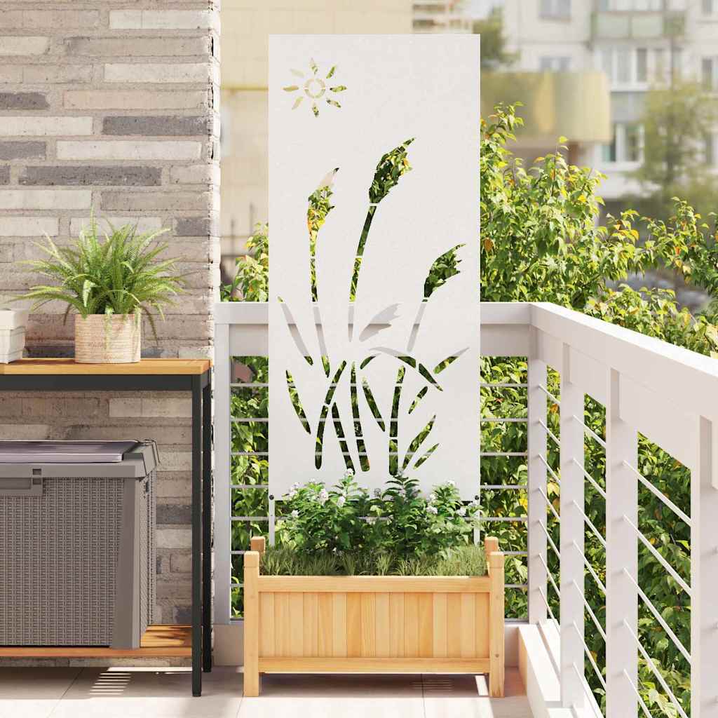Écran de confidentialité de jardin Fretwork Blanc 50 x 140 cm - XIOS