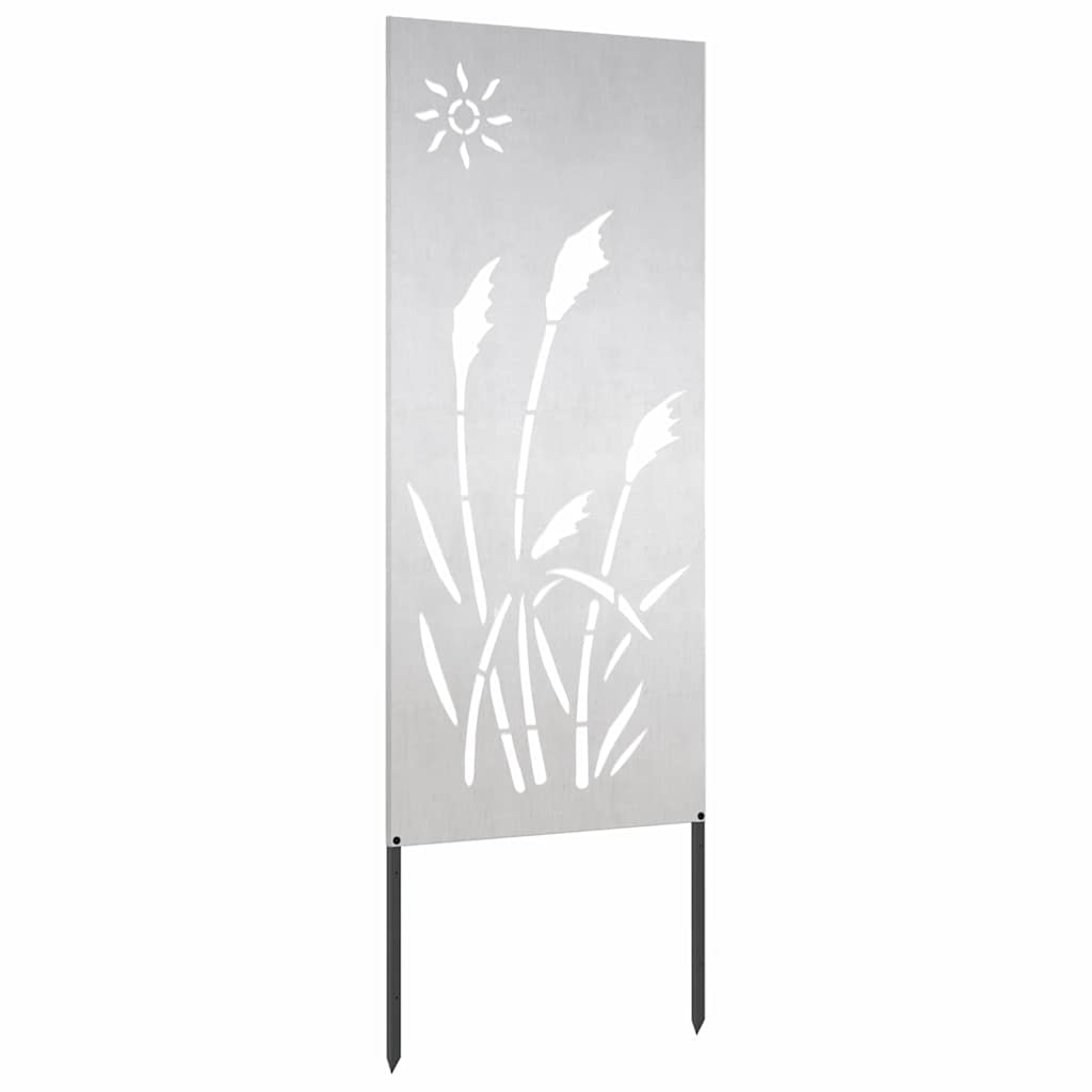 Panneau décoratif de jardin Argent 50 x 140 cm Acier inoxydable - XIOS