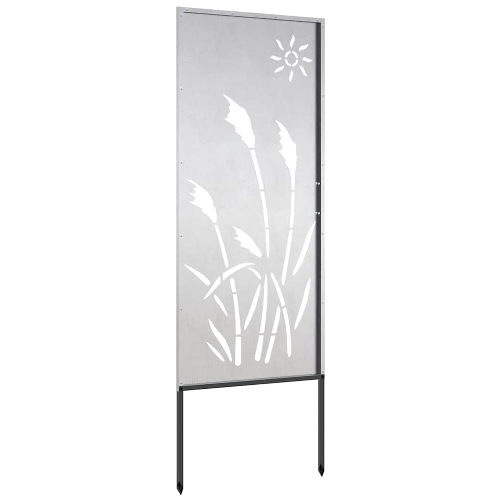 Panneau décoratif de jardin Argent 50 x 140 cm Acier inoxydable - XIOS