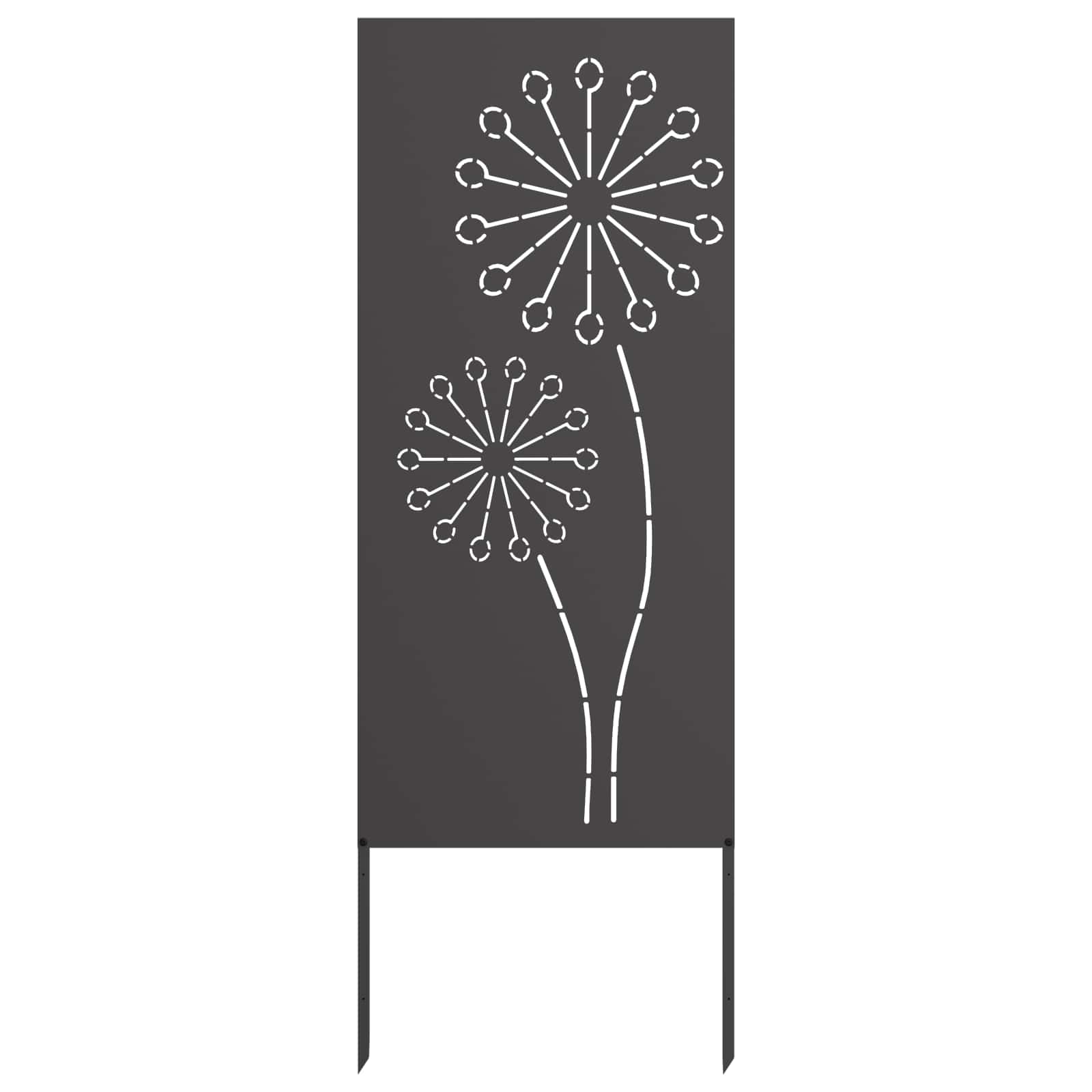 Écran de confidentialité de jardin Fretwork Noir 50 x 140 cm - XIOS
